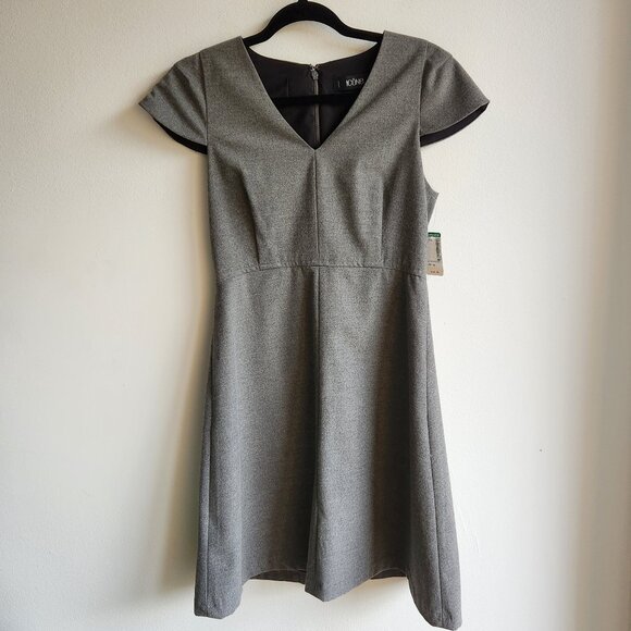 *NWT* Simons Felt-Like Gray Mini Dress – Sz M - Picture 1 of 8